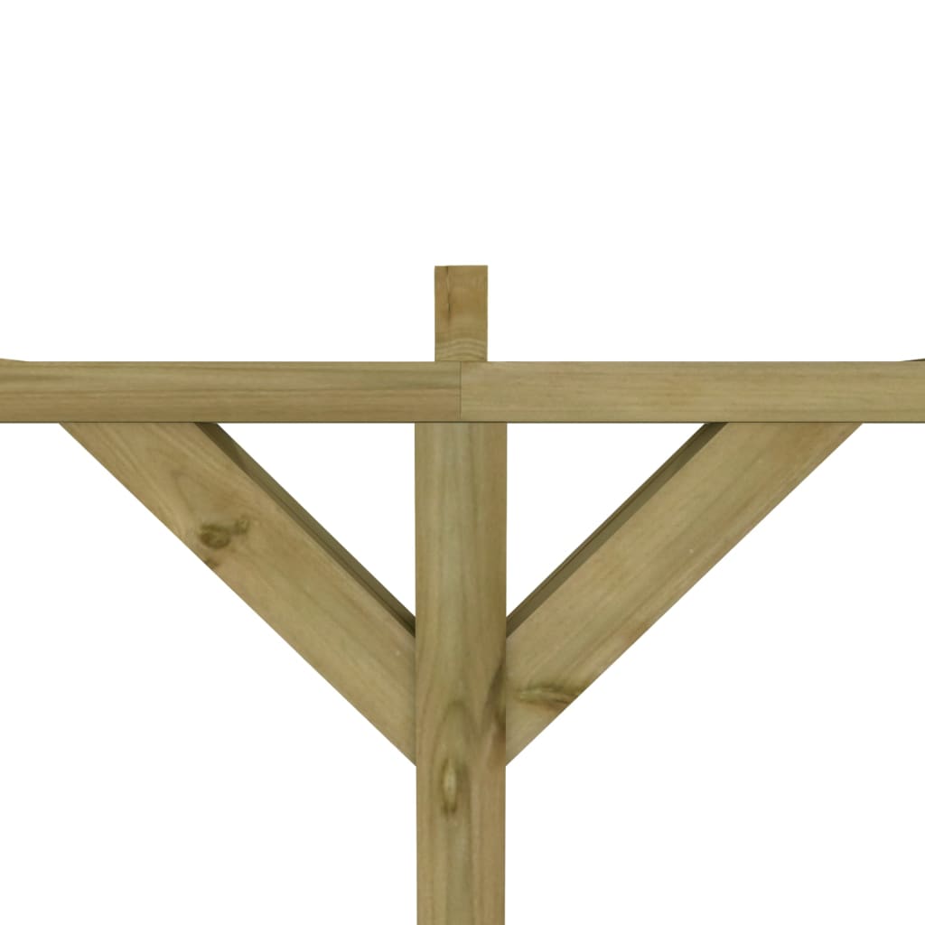vidaXL Atremiama pergolė, 2x4x2,2m, mediena