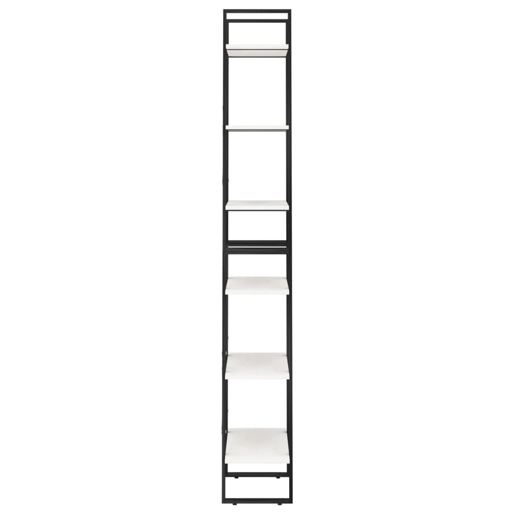 vidaXL Sandėliavimo lentyna, balta, 60x30x210cm, pušies masyvas