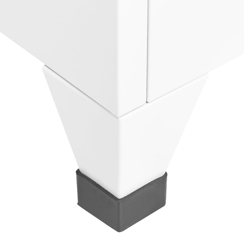 vidaXL Persirengimo spintelė, baltos spalvos, 38x40x180cm, plienas