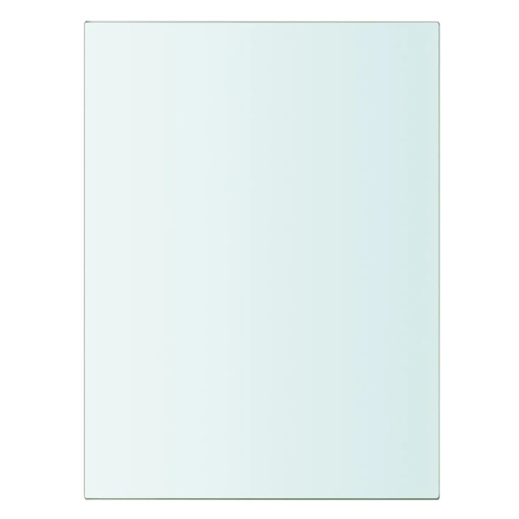 vidaXL Lentynos, 2vnt., skaidrios, 20x15cm, stiklo plokštė (243803x2)