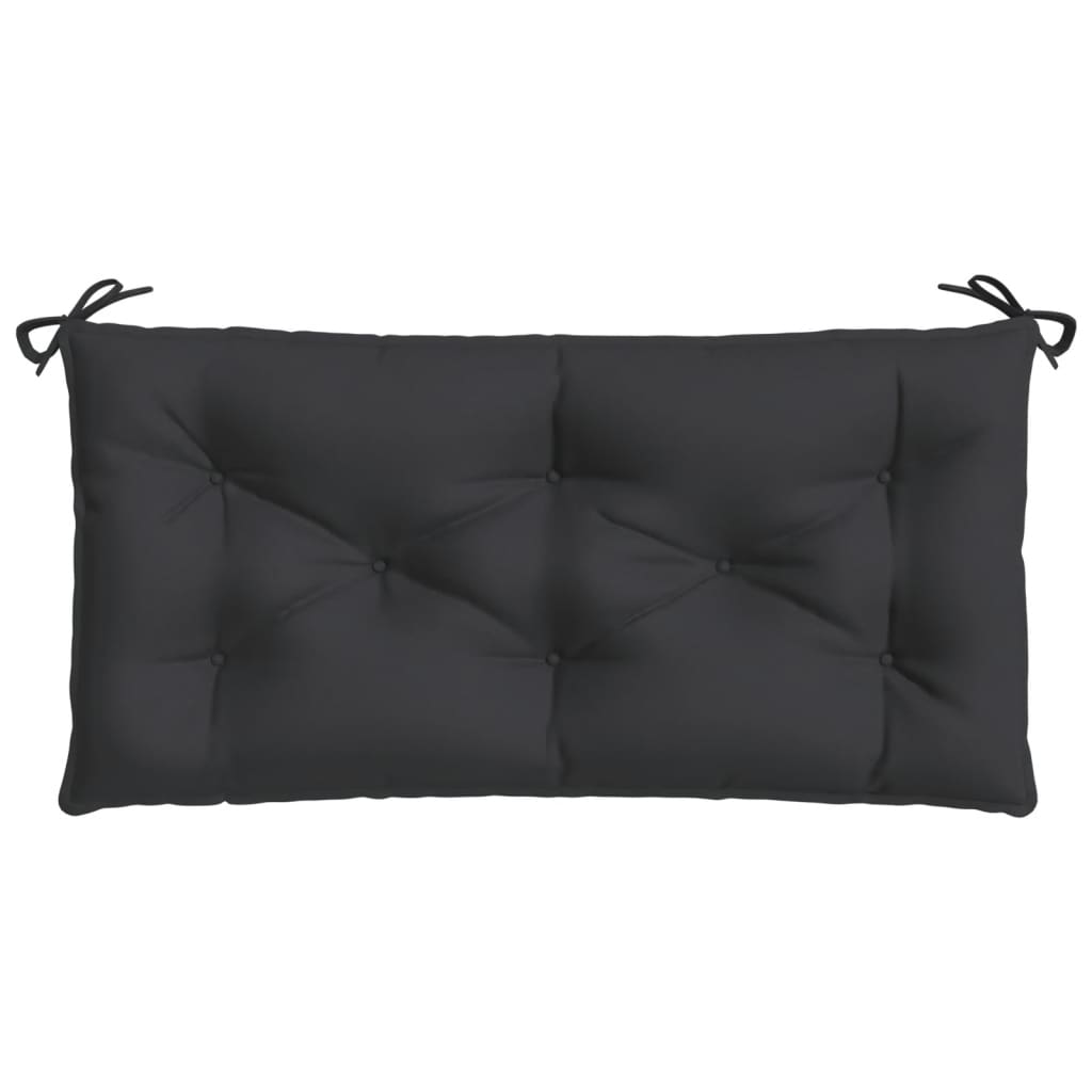 vidaXL Sodo suoliuko pagalvėlė, juodos spalvos, 100x50x7cm, audinys