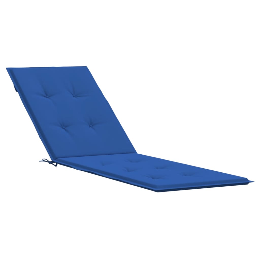 vidaXL Terasos kėdės pagalvėlė, karališka mėlyna, (75+105)x50x3cm