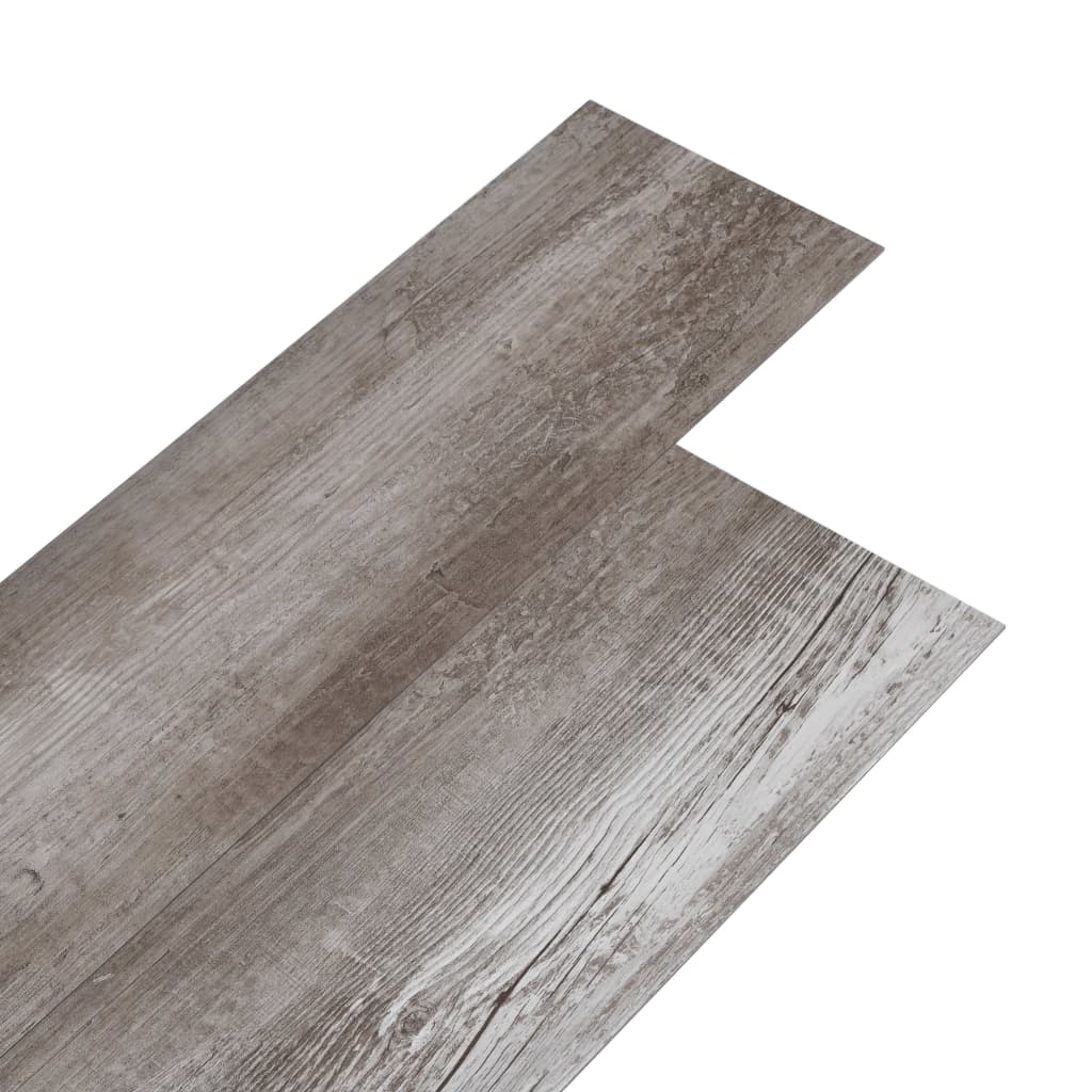 vidaXL Grindų plokštės, matinės rudos, PVC, 5,26m², 2mm, nelipnios