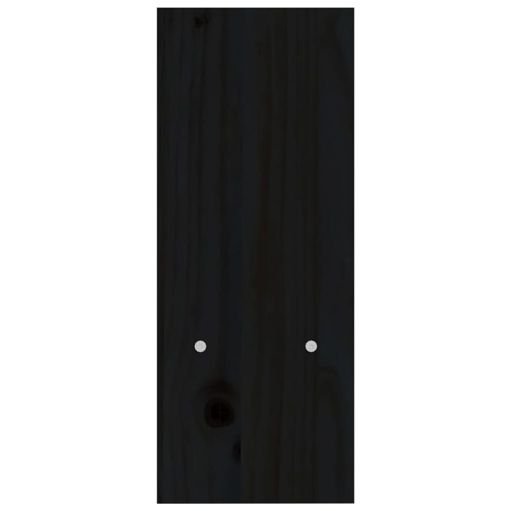 vidaXL Monitoriaus stovas, juodas, (39–72)x17x43cm, pušies masyvas