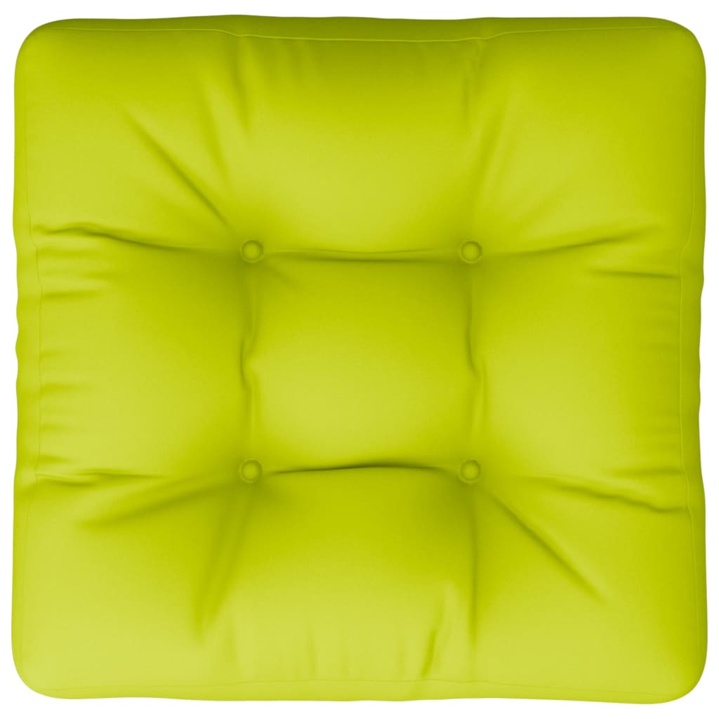 vidaXL Paletės pagalvėlė, ryškiai žalios spalvos, 58x58x10cm, audinys