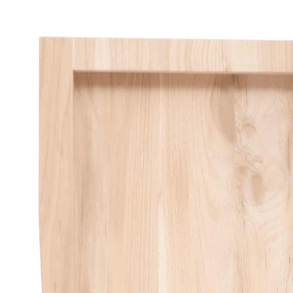 vidaXL Stalviršis, 100x50x(2-4)cm, neapdorotas ąžuolo medienos masyvas