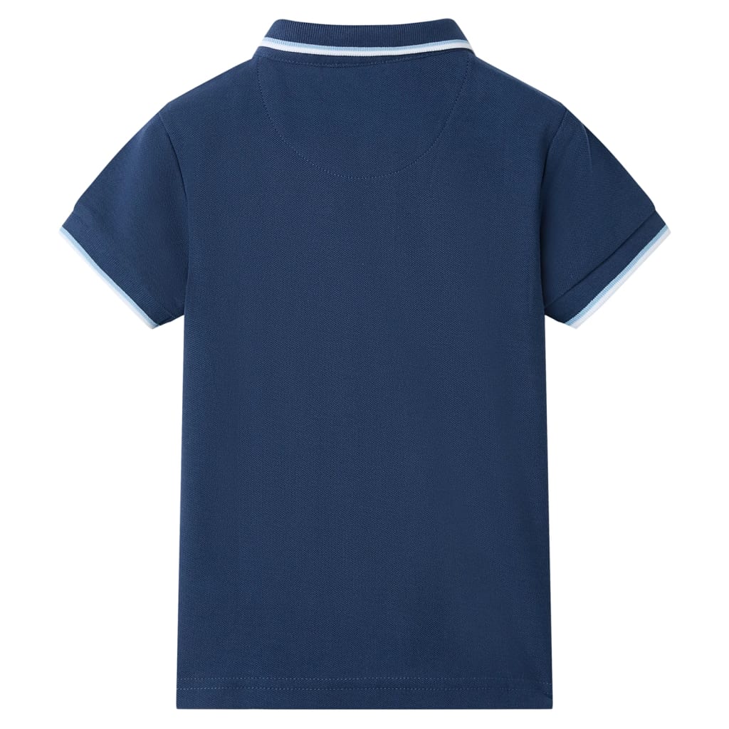 Vaikiški polo marškinėliai, tamsiai mėlynos spalvos, 92 dydžio