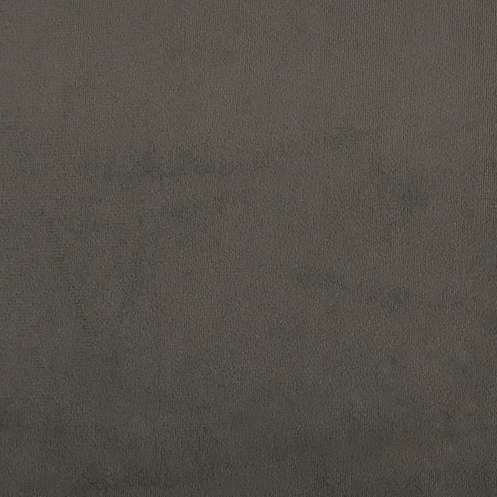 vidaXL Pakoja, tamsiai pilkos spalvos, 60x60x36cm, aksomas