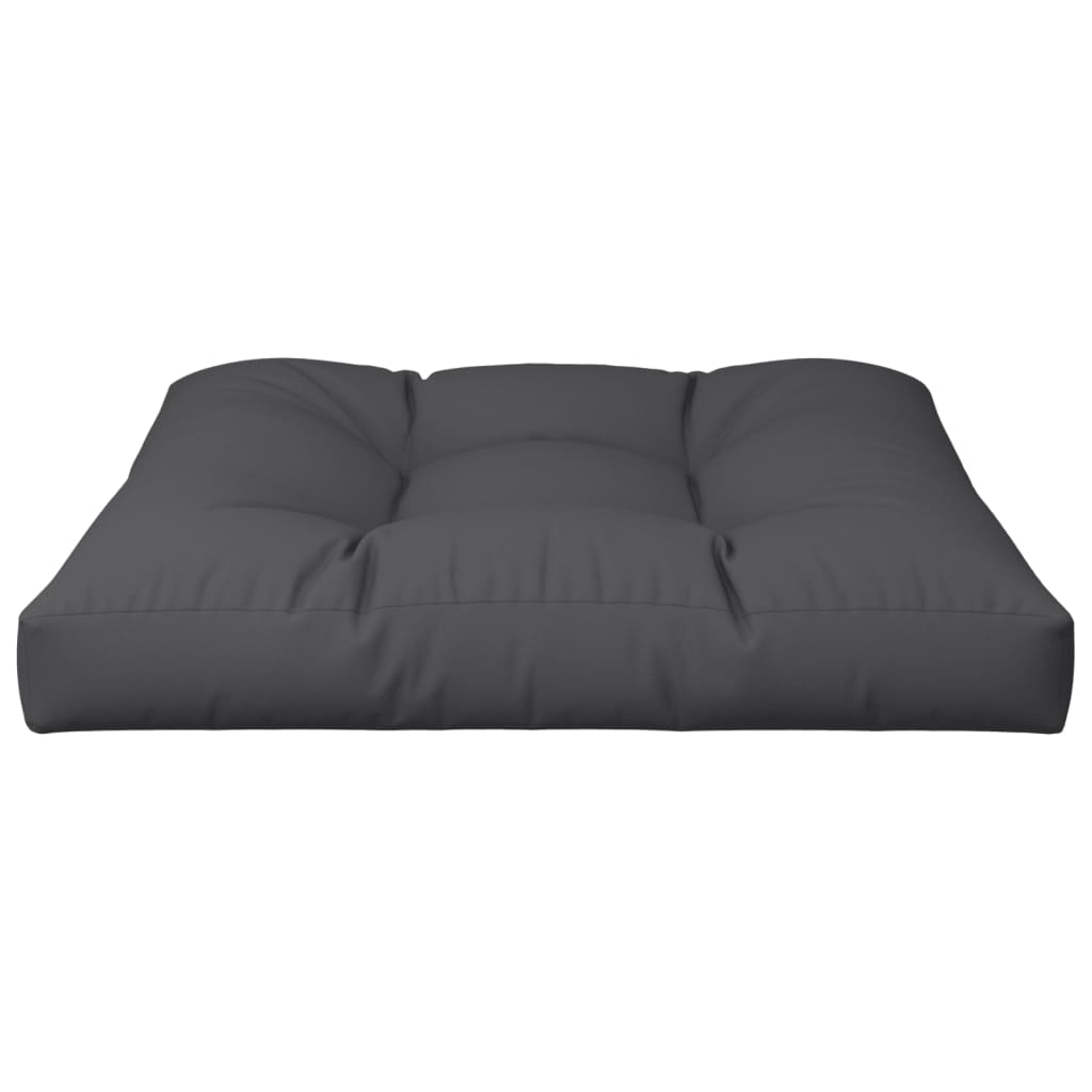 vidaXL Paletės pagalvėlė, juodos spalvos, 70x70x12cm, audinys
