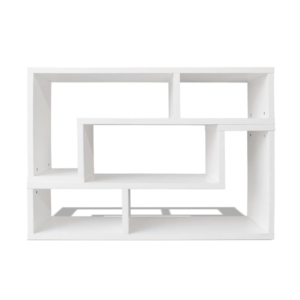 vidaXL TV staliukas, 2 dalių, L formos, baltas