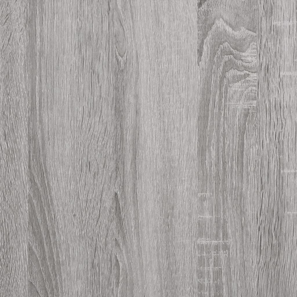 vidaXL Rašomasis stalas, pilkas ąžuolo, 100x50x90cm, mediena/geležis