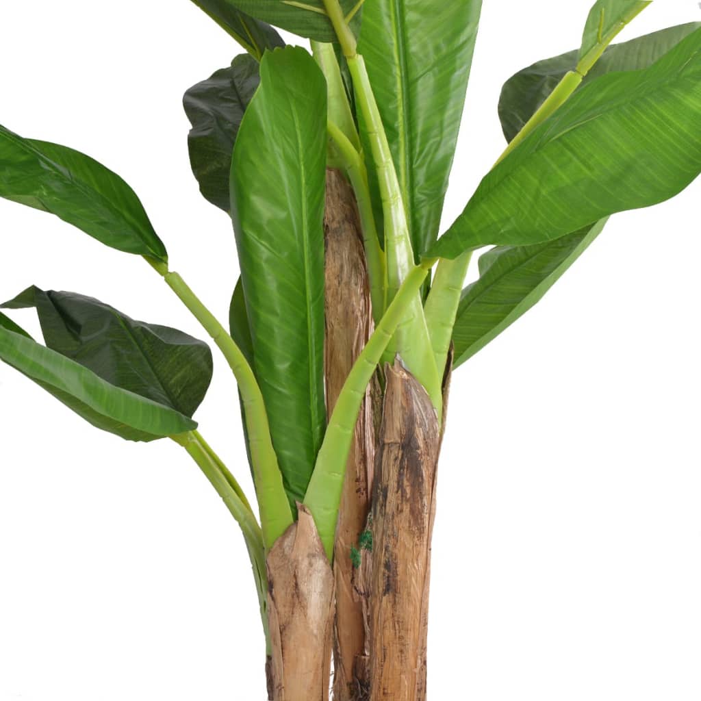 vidaXL Dirbtinis bananmedis su vazonu, 175 cm, žalias