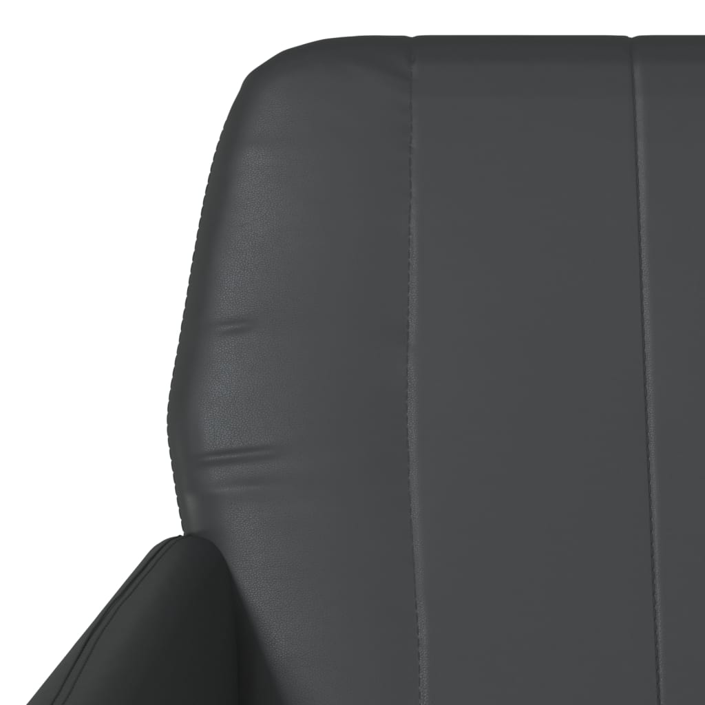 vidaXL Krėslas, juodos spalvos, 61x78x80cm, dirbtinė oda