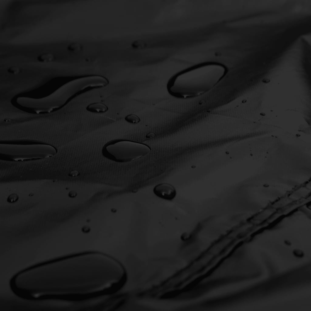 vidaXL Triviečio suoliuko uždangalas, juodas, 165x70x65/94cm