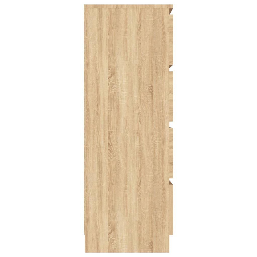 vidaXL Šoninė spintelė, ąžuolo spalvos, 60x35x98,5 cm, mediena
