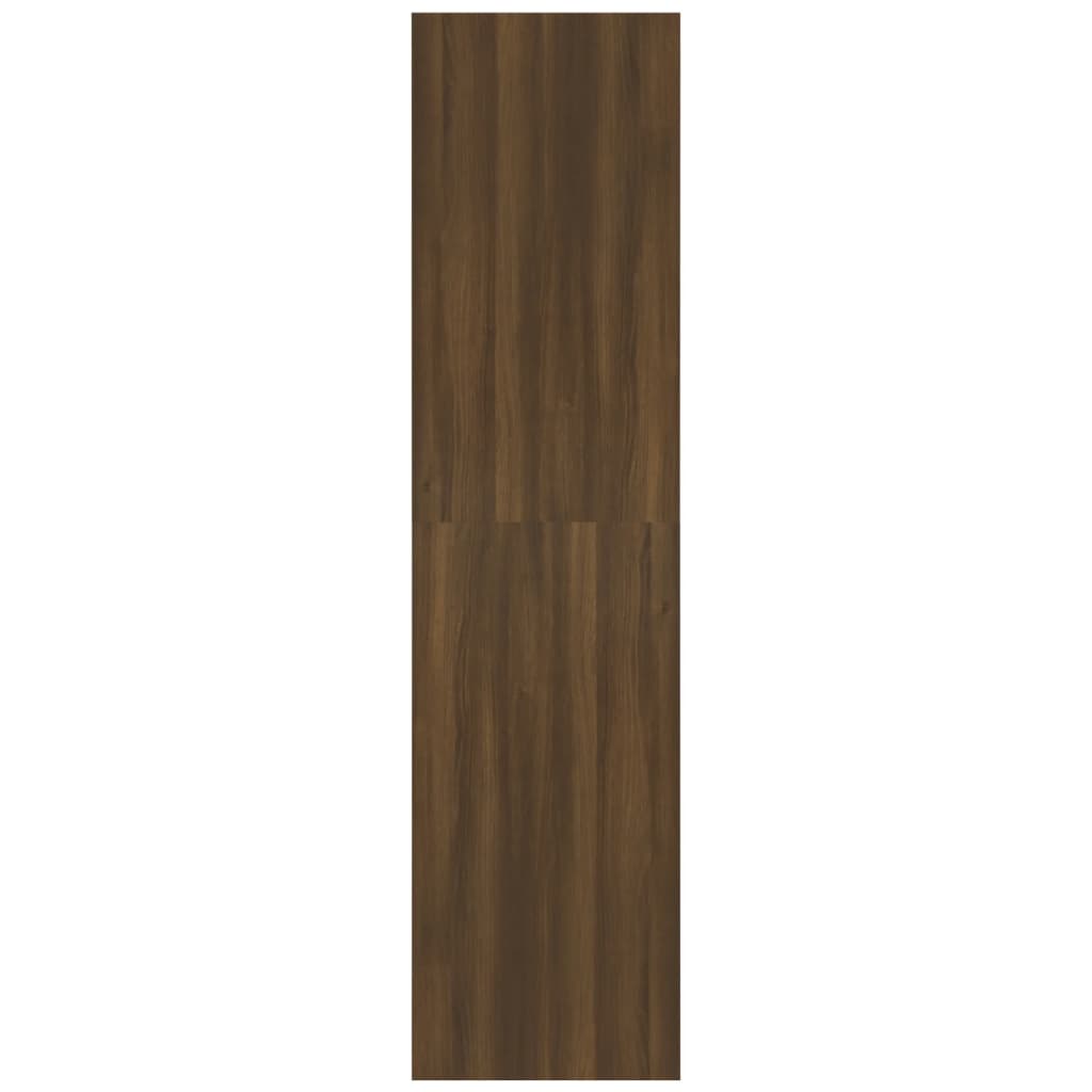 vidaXL Drabužių spinta, ruda ąžuolo, 100x50x200cm, apdirbta mediena