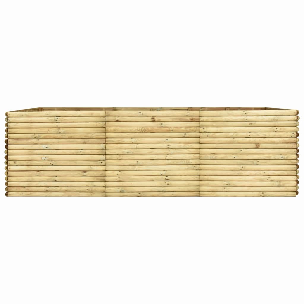 vidaXL Sodo lovelis, 300x50x96cm, impregnuota pušies mediena, aukštas