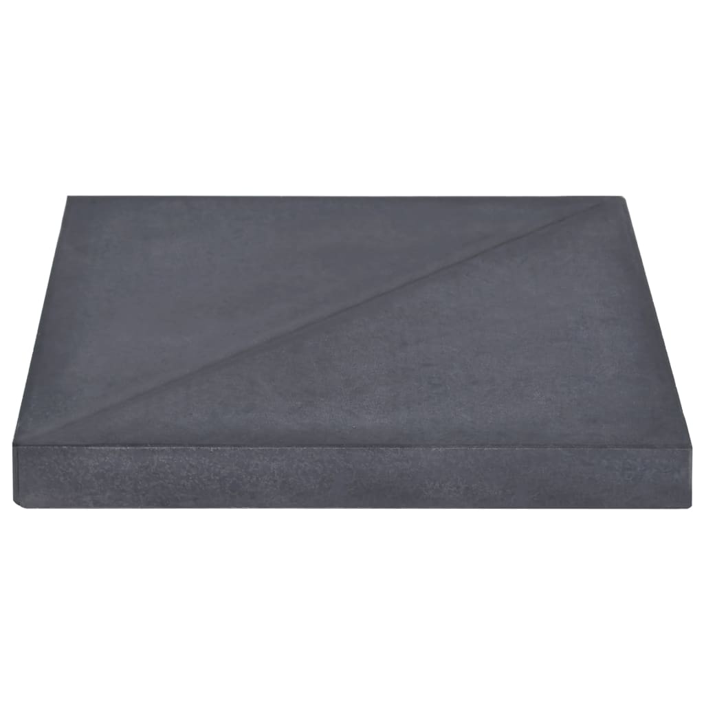 vidaXL Svoris skėčiui, juodas, granitas, 15 kg, kvadratinis