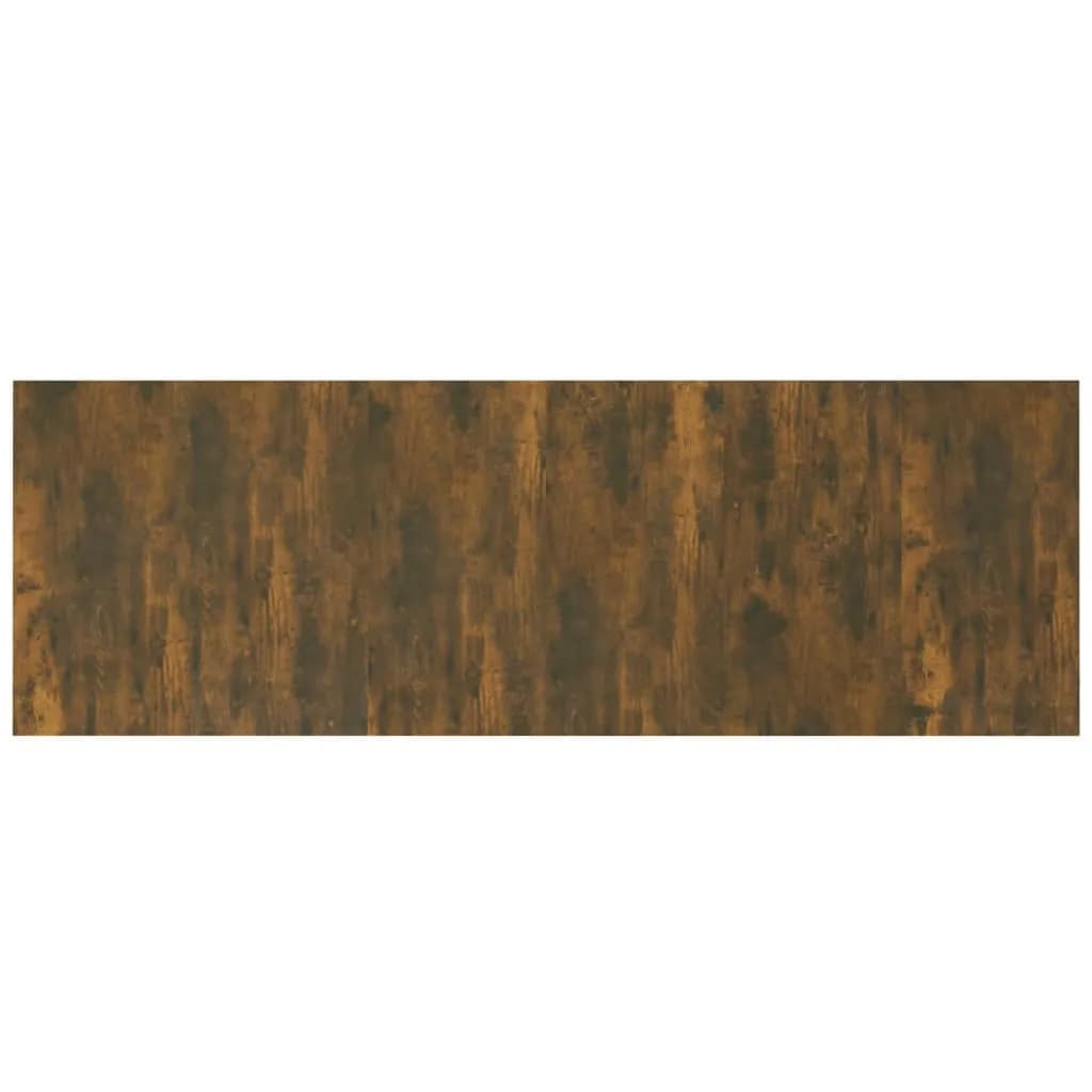 vidaXL Lovos galvūgalis su spintelėmis, dūminio ąžuolo, mediena