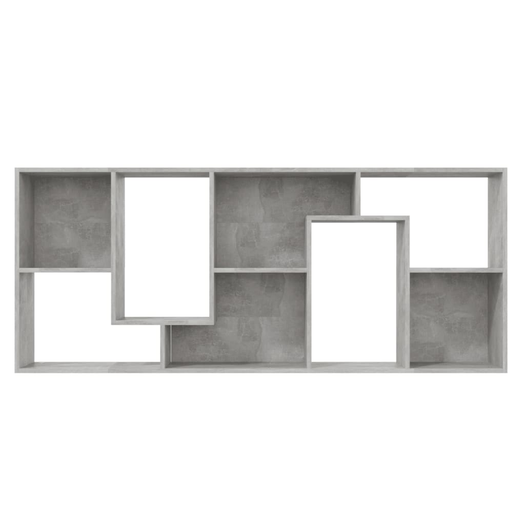 vidaXL Spintelė knygoms, betono pilkos spalvos, 67x24x161cm, MDP