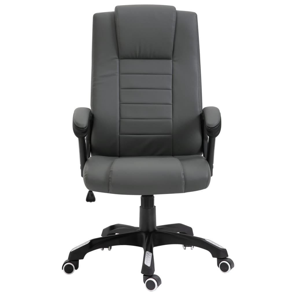 vidaXL Biuro kėdė, antracito spalvos, dirbtinė oda
