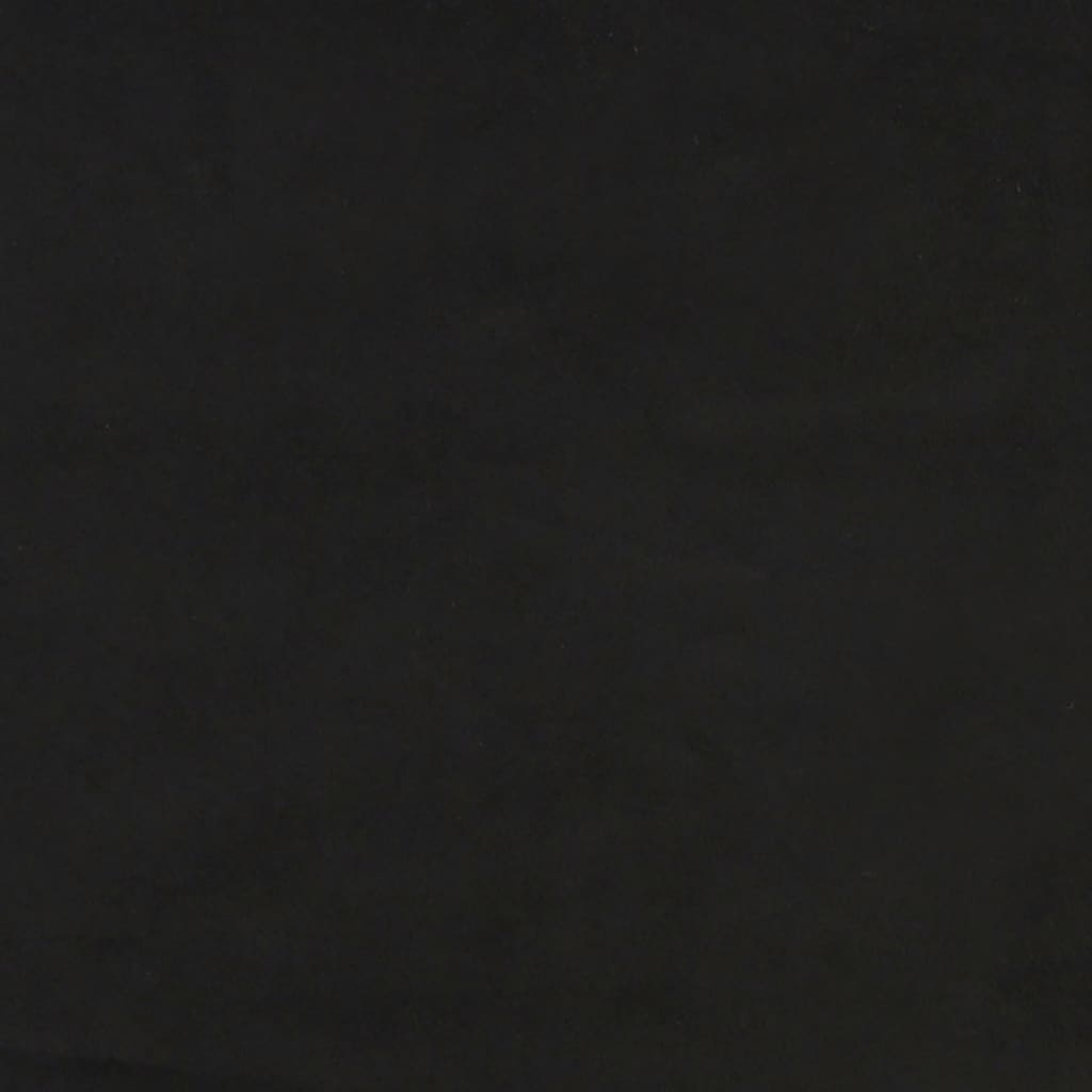 vidaXL Galvūgalis su auselėmis, juodas, 93x23x118/128cm, aksomas