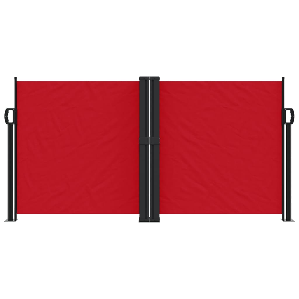 vidaXL Ištraukiama šoninė pertvara, raudonos spalvos, 120x1000cm