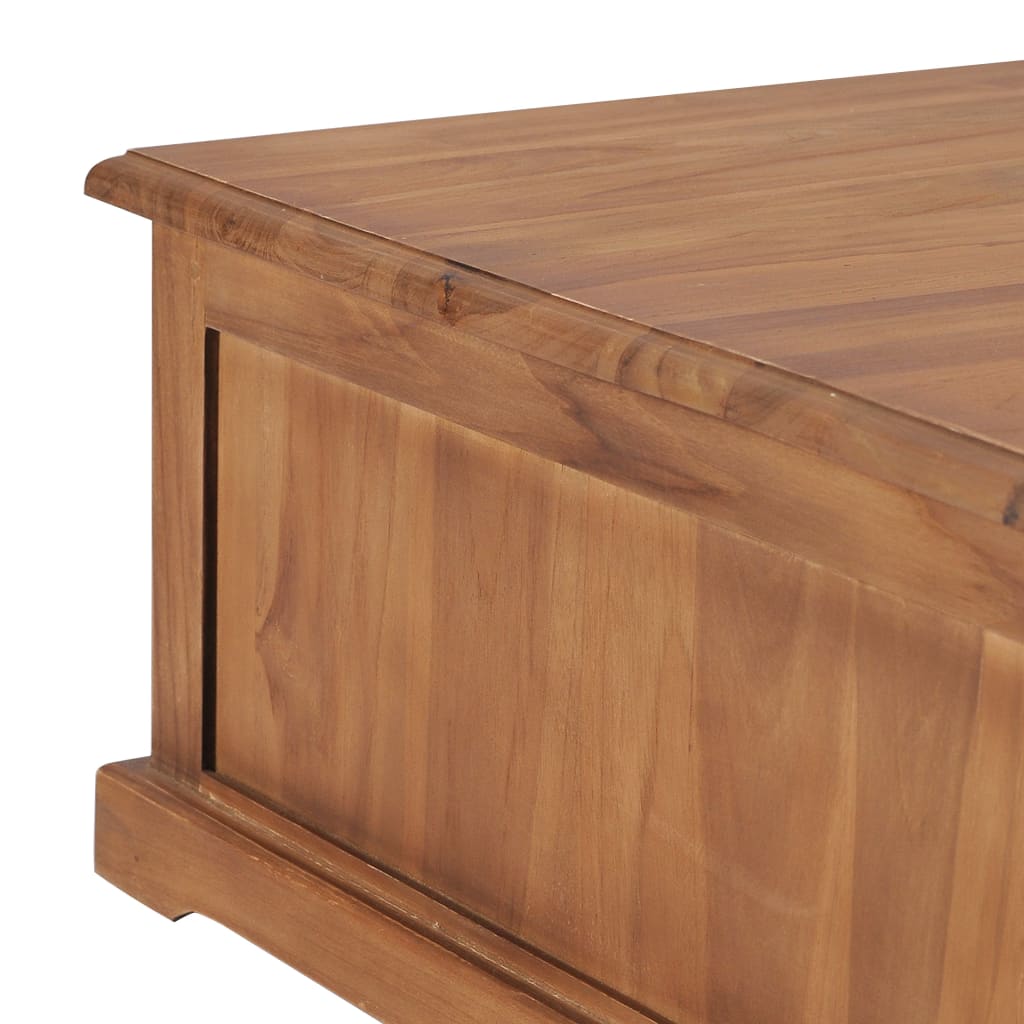 vidaXL Kavos staliukas, 68x68x30cm, tikmedžio medienos masyvas