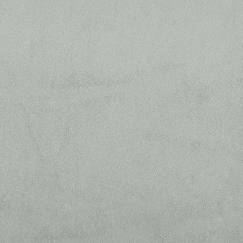 vidaXL Krėslas, šviesiai pilkos spalvos, 63x76x80cm, aksomas