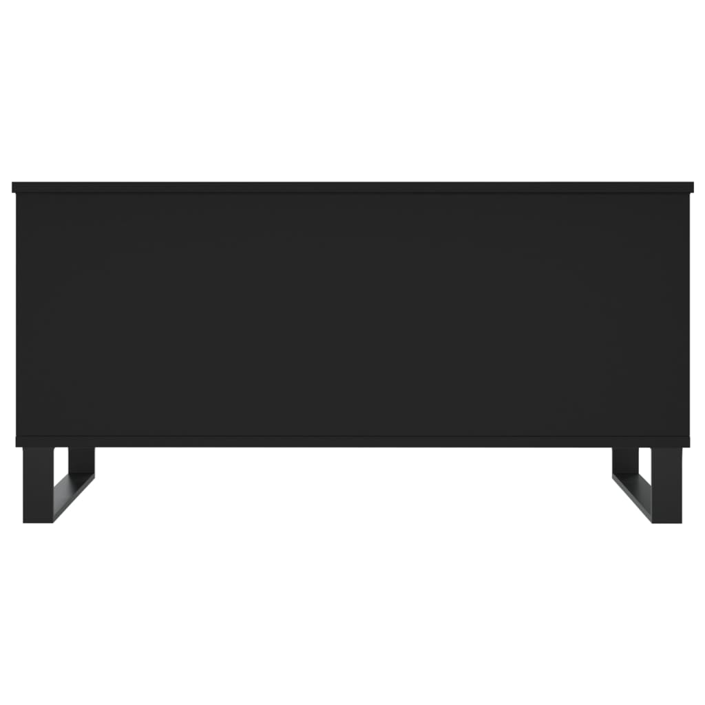 vidaXL Kavos staliukas, juodos spalvos, 90x44,5x45cm, apdirbta mediena