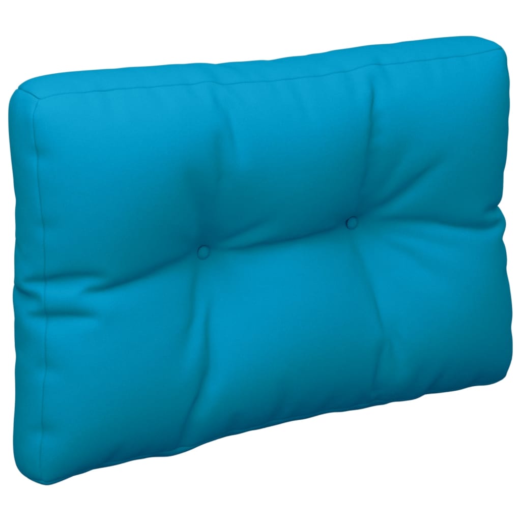 vidaXL Paletės pagalvėlė, mėlynos spalvos, 60x40x12cm, audinys