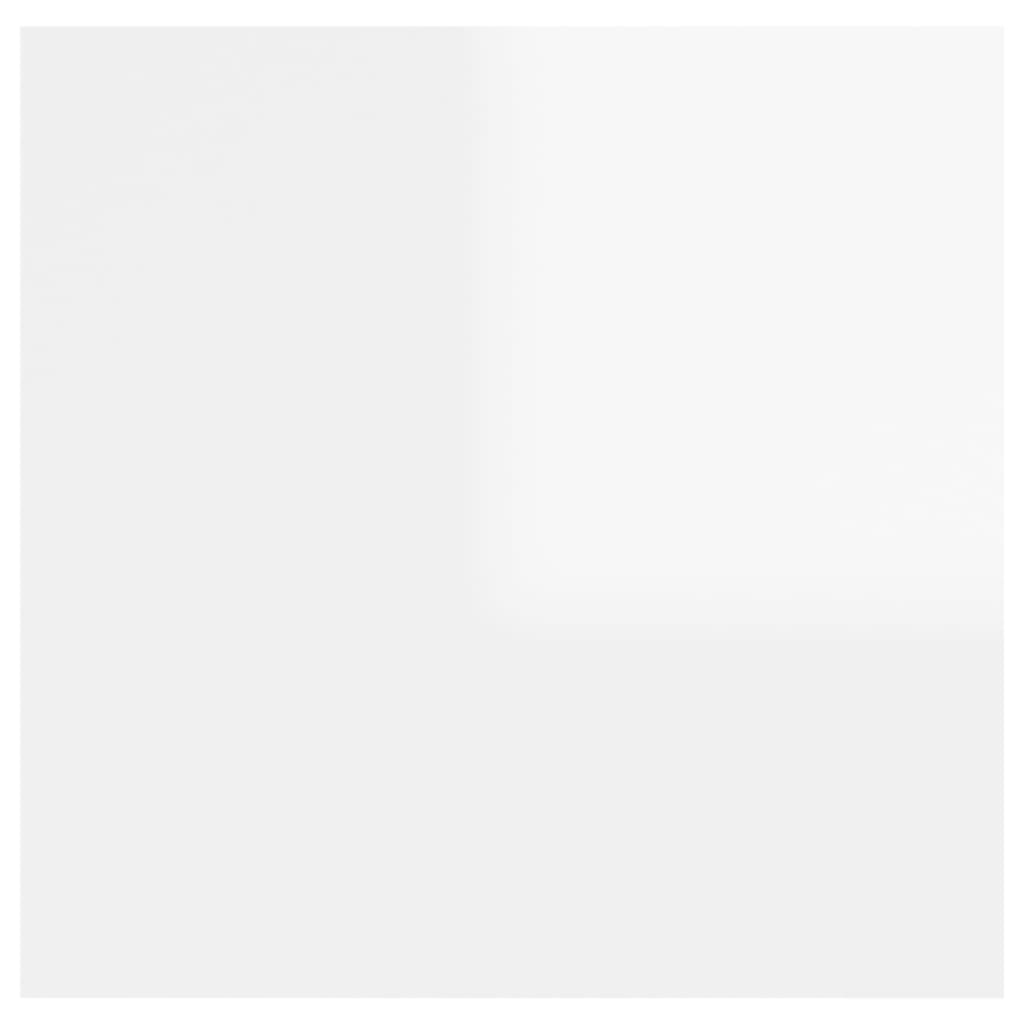 vidaXL Naktinės spintelės, 2vnt., baltos, 30,5x30x30cm, MDP, blizgios