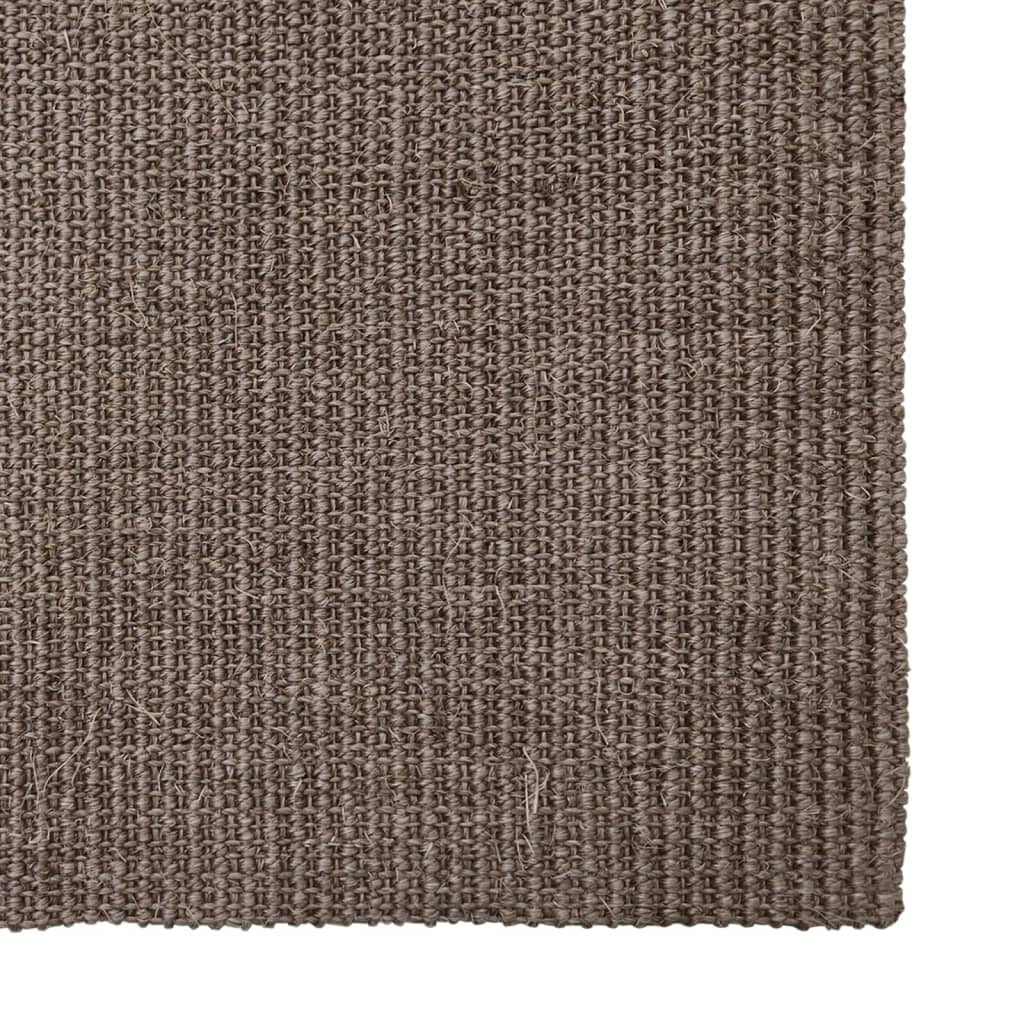 vidaXL Sizalio kilimėlis draskymo stulpui, rudos spalvos, 80x150cm