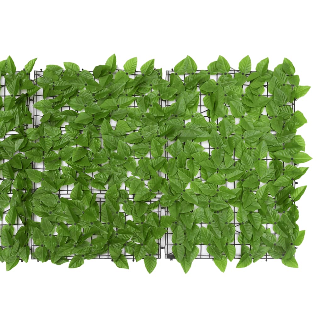 vidaXL Balkono pertvara, 500x75cm, su žaliais lapais