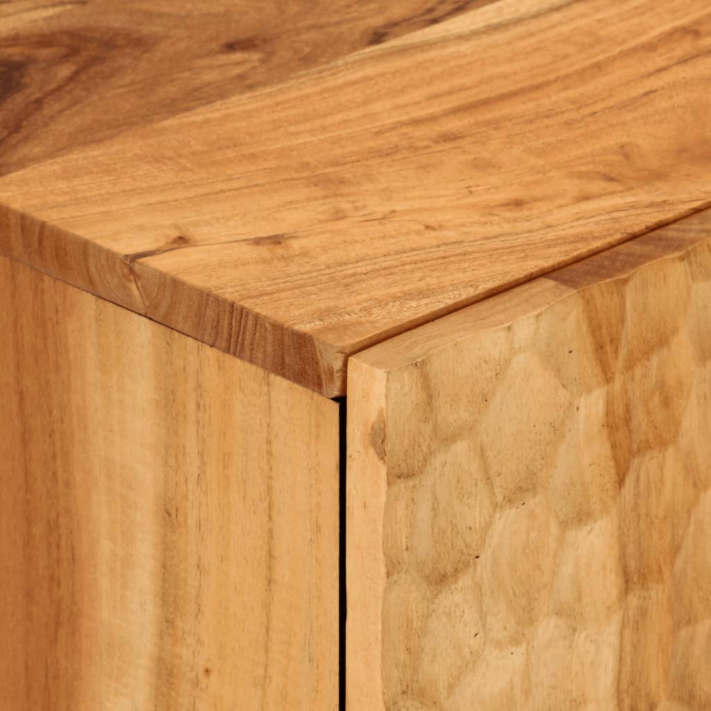 vidaXL Šoninė spintelė, 90x33x75cm, akacijos medienos masyvas