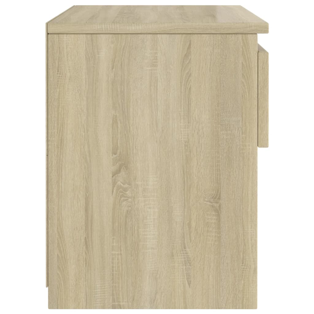 vidaXL Naktinės spintelės, 2 vnt., sonoma spalvos, ąžuolo mediena, 40x30x30 cm, MDP