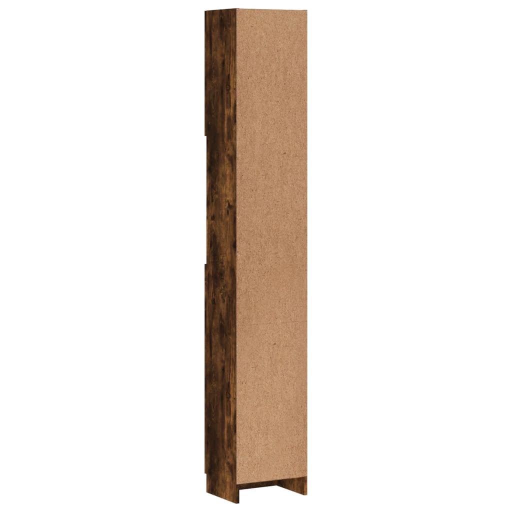 vidaXL Vonios spintelė, dūminio ąžuolo, 32x25,5x190cm, mediena