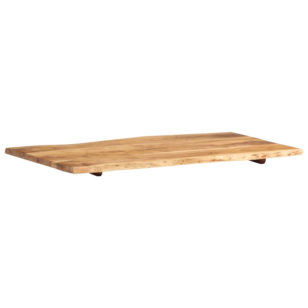 vidaXL Stalviršis, 100x(50-60)x2,5cm, akacijos medienos masyvas