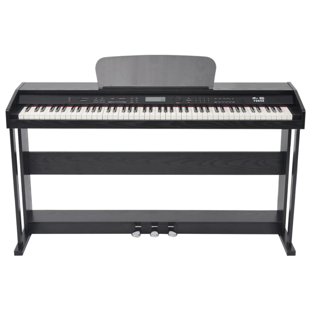 vidaXL Skaitmeninis pianinas, 88 klavišai, juoda melamino plokštė