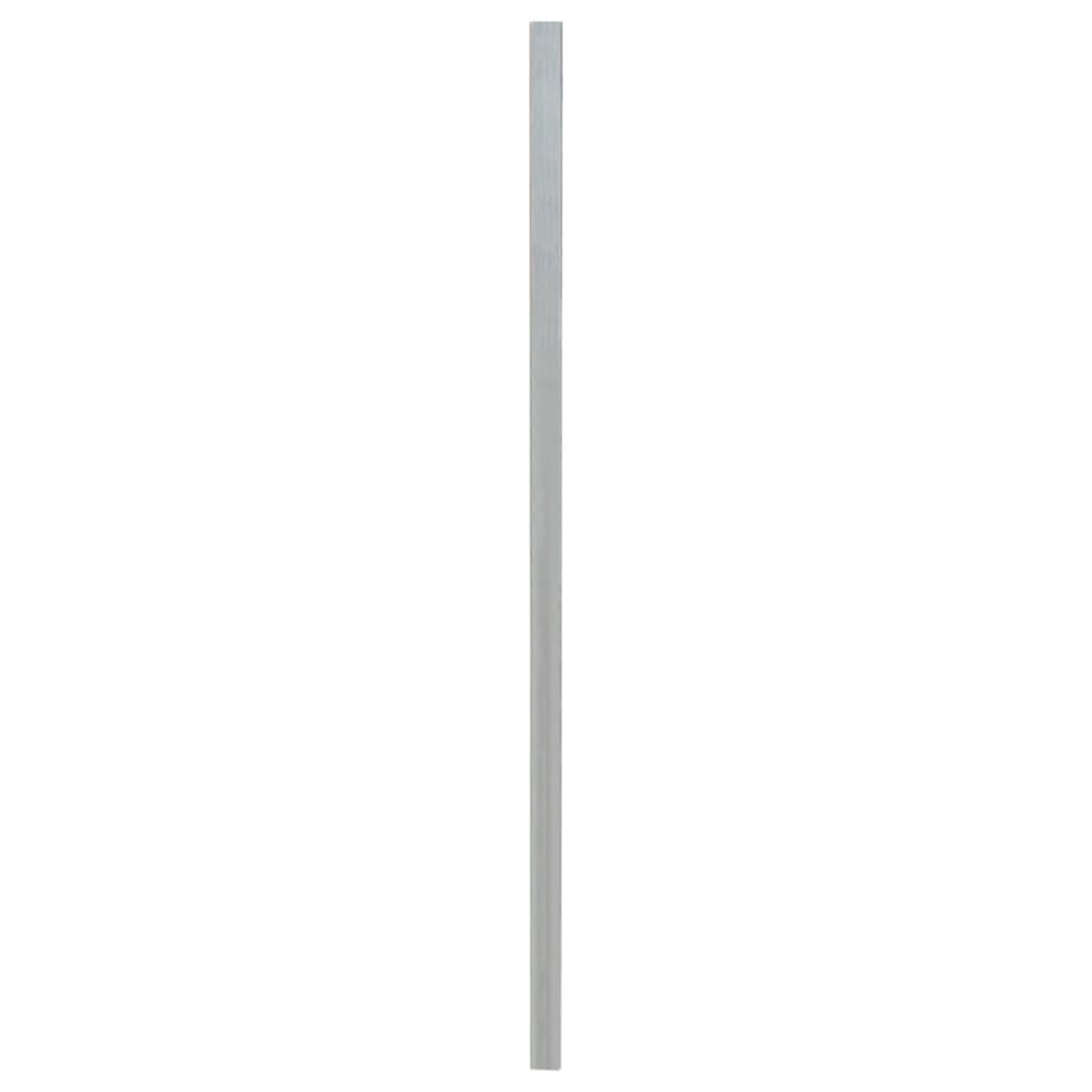vidaXL Tvoros stulpai, 20vnt., sidabriniai, 150cm, plienas