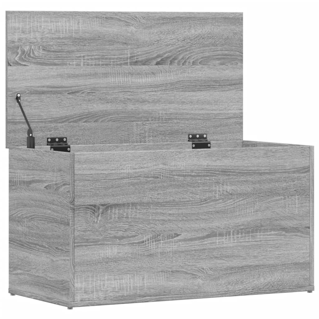 vidaXL Daiktadėžė, pilkos ąžuolo spalvos, 84x42x46cm, apdirbta mediena