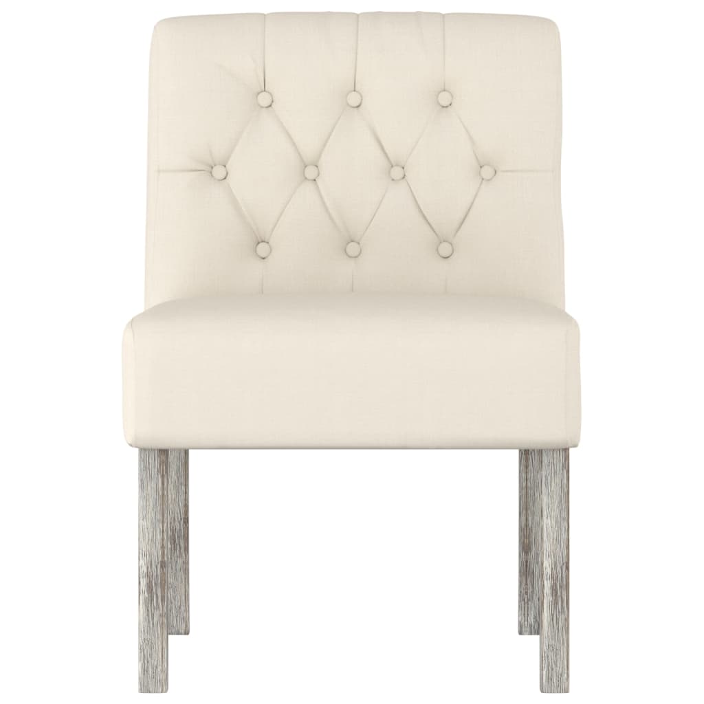 vidaXL Poilsio kėdė, linas, su sagutėmis