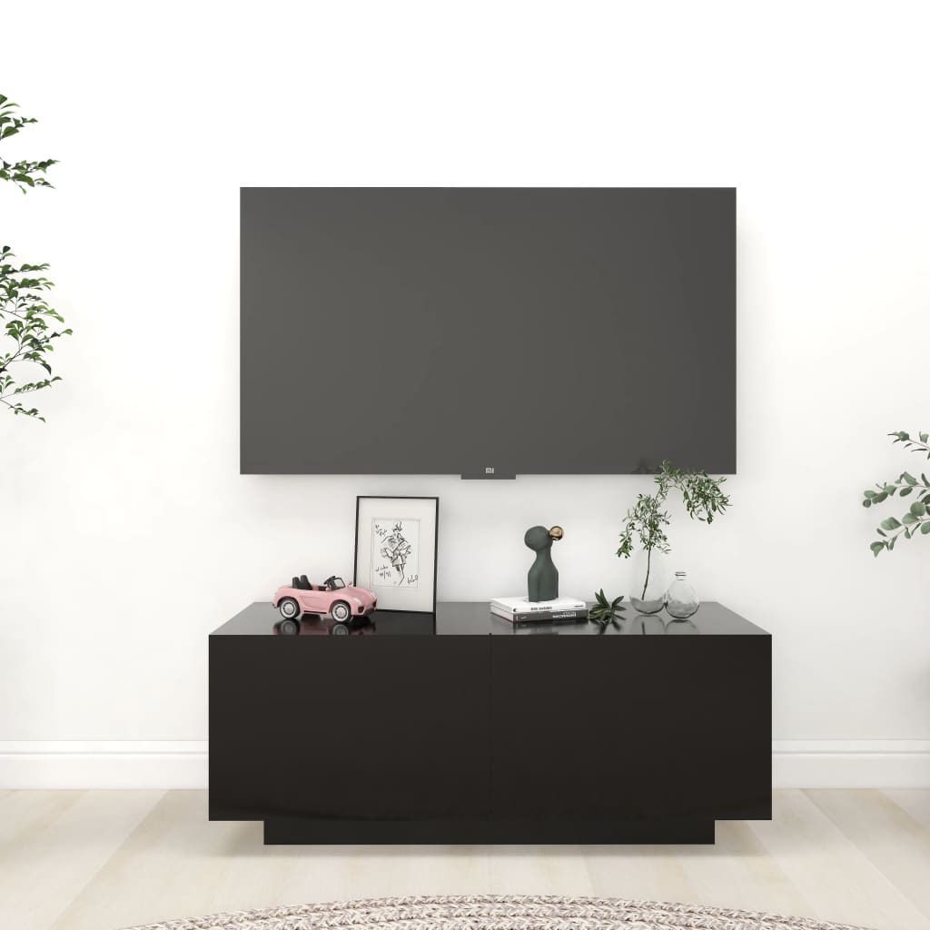 vidaXL Televizoriaus spintelė, juoda, 100x35x40cm, apdirbta mediena