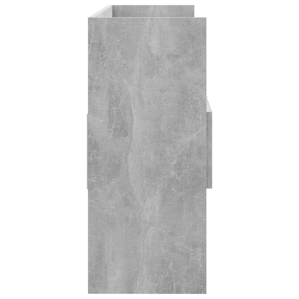 vidaXL Šoninė spintelė, betono pilkos spalvos, 105x30x70cm, MDP