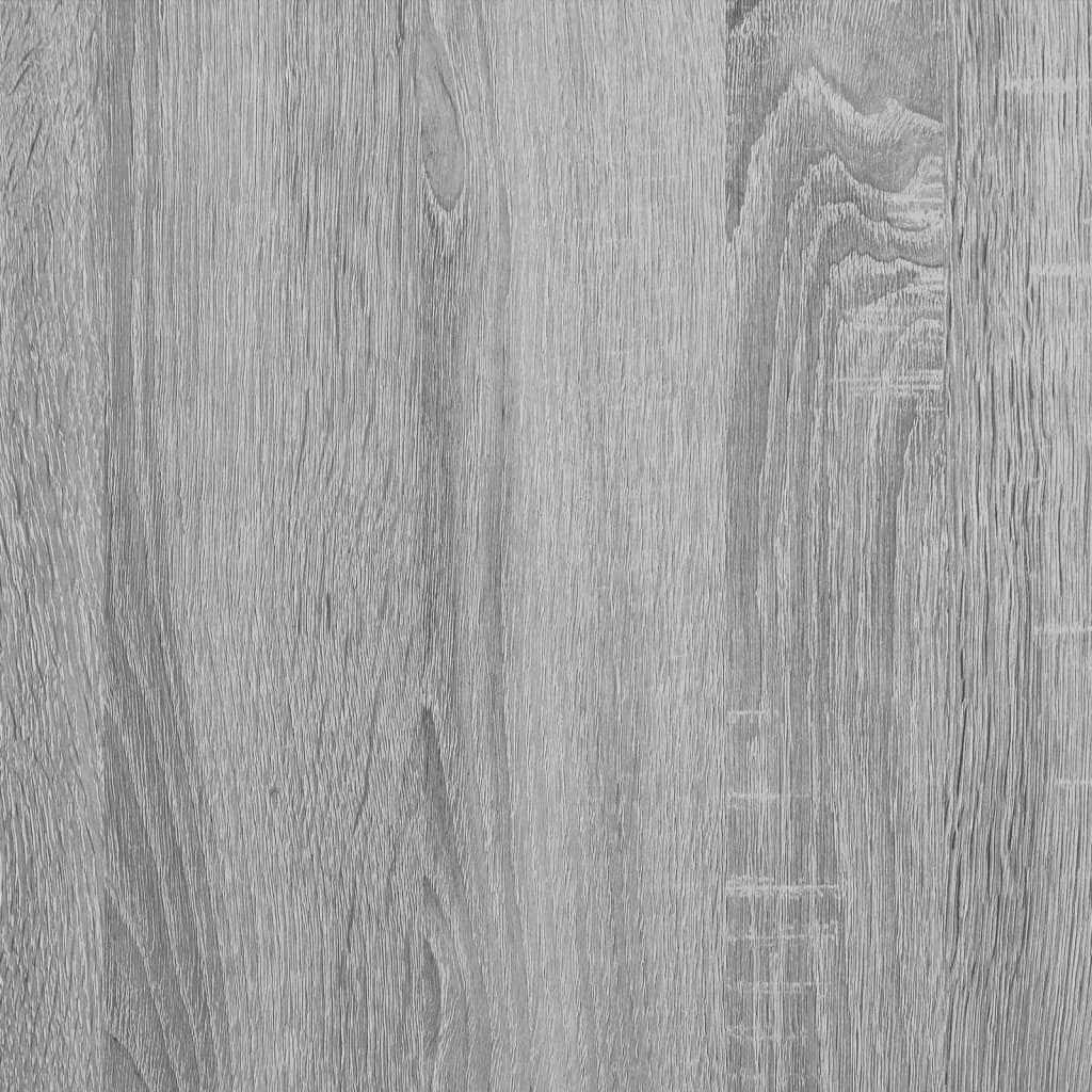 vidaXL Virtuvės vežimėlis, pilkas ąžuolo, 53x20x76cm, apdirbta mediena