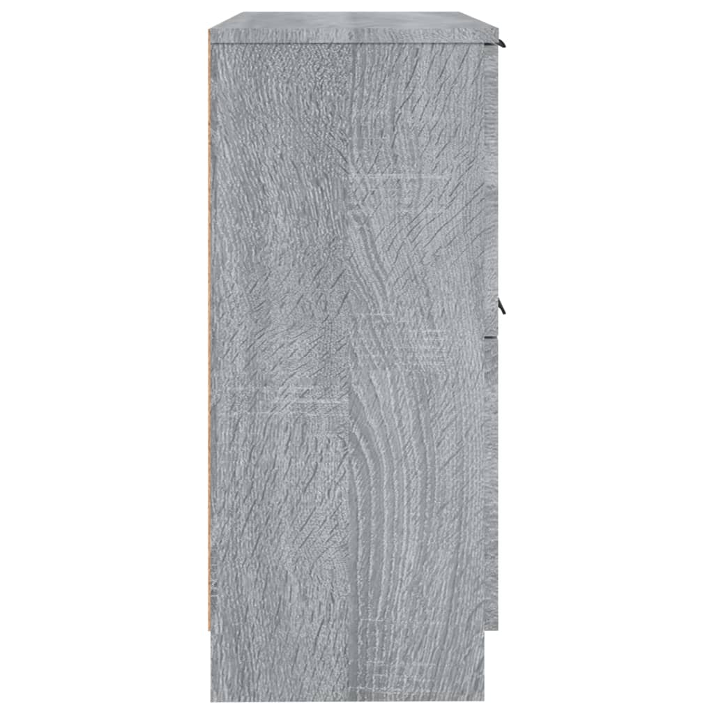 vidaXL Šoninės spintelės, 2vnt., pilkos ąžuolo, 30x30x70cm, mediena