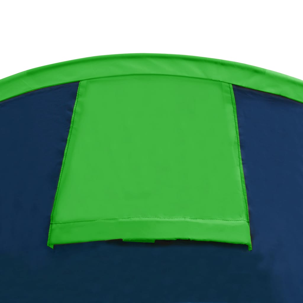 vidaXL Stovyklavimo palapinė, tamsiai mėlyna ir žalia, 4 žmonėms