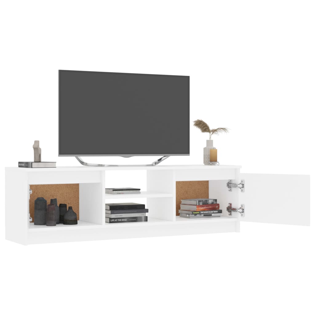 vidaXL Televizoriaus spintelė, balta, 120x30x35,5cm, MDP