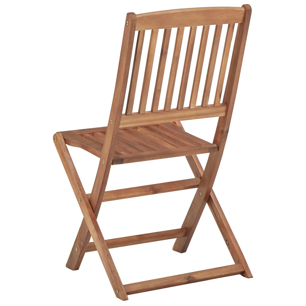 vidaXL Sulankstomos lauko kėdės, 4vnt., akacijos medienos masyvas