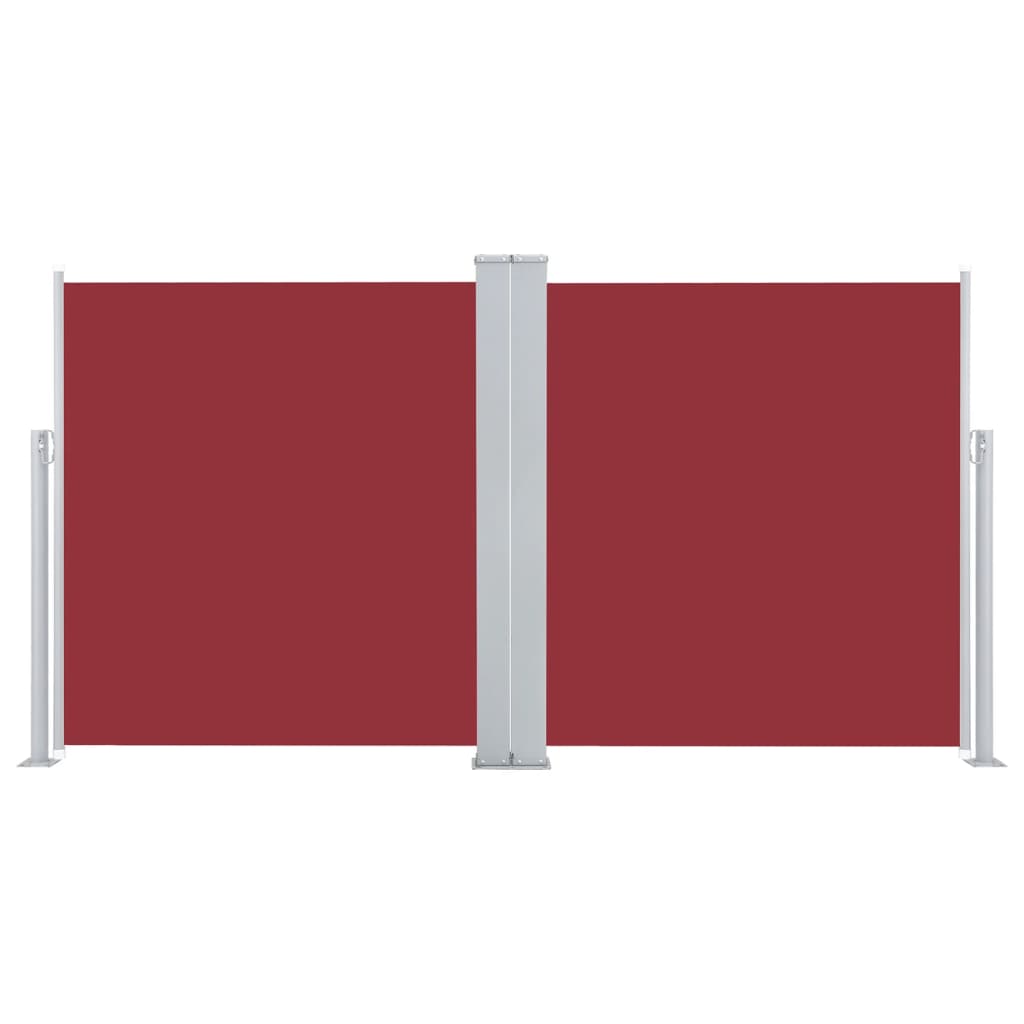 vidaXL Ištraukiama šoninė pertvara, raudonos spalvos, 170x600cm